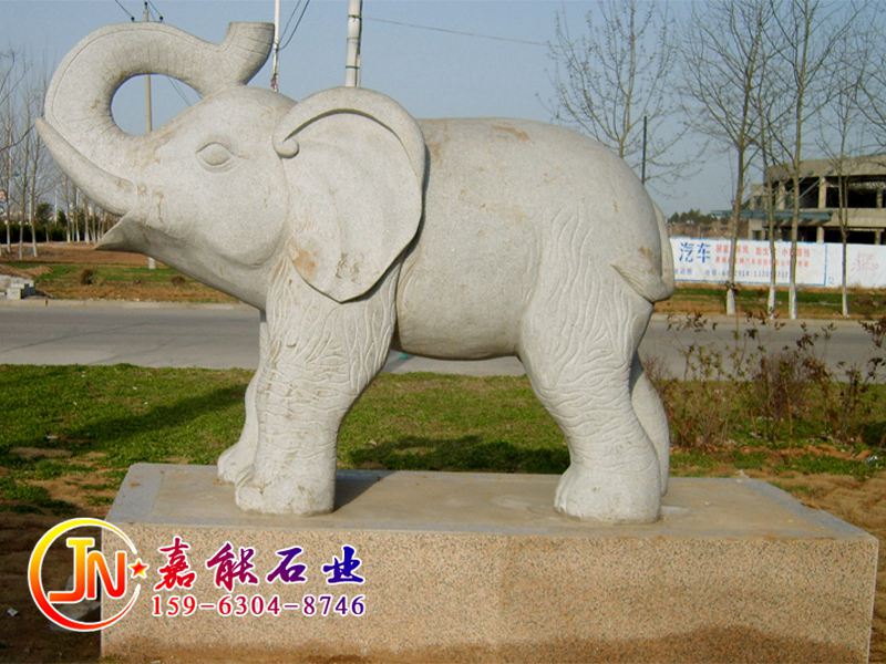 芝麻灰石雕大象